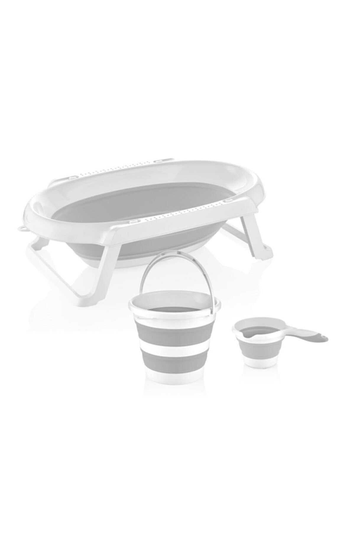 Babyjem Katlanır Banyo Seti 3lü - Gri