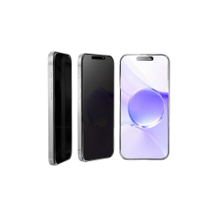 İphone 17 Pro Max Bilvis 5in1 5d Magic Hayalet Cam Ekran Koruyucu - Siyah