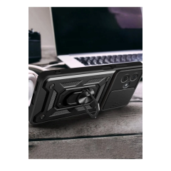 Xiaomi Redmi Note 13 Pro Plus Kılıf Pars Lens Yüzüklü Silikon - Yeşil