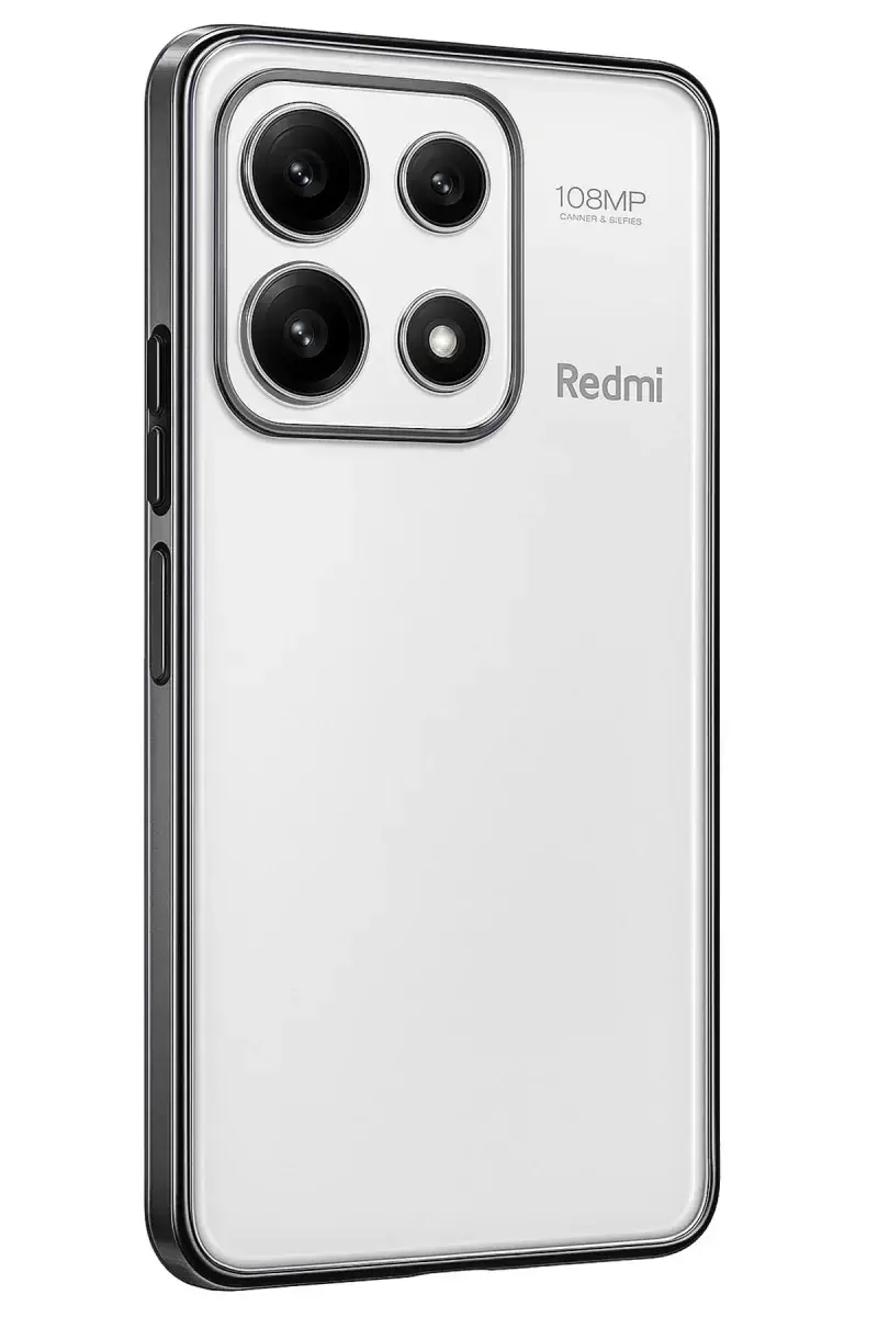 Newface Xiaomi Poco X6 Pro Kılıf Razer Lensli Silikon - Gümüş