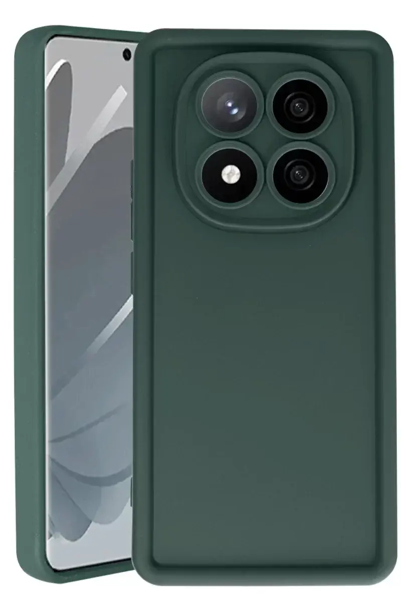 Newface Xiaomi Redmi Note 14 Pro 4g Kılıf Viera Silikon - Koyu Yeşil