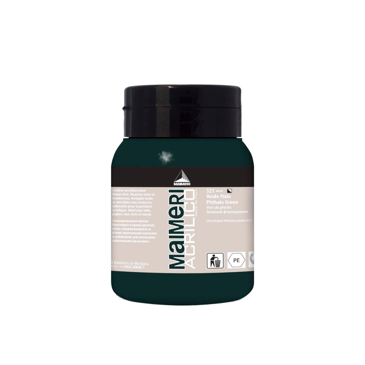 Acrilico Akrilik Boya 500ml N:321 Phthalo Green