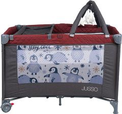 Jusso Dream Soft Keten Oyun Parkı 70x110 Cm - Füme Bordo