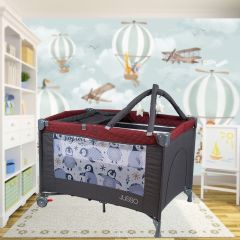Jusso Dream Soft Keten Oyun Parkı 70x110 Cm - Füme Bordo
