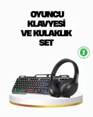 Hn01 Kulaklık + Pg-8018 Oyuncu Klavyesi Set