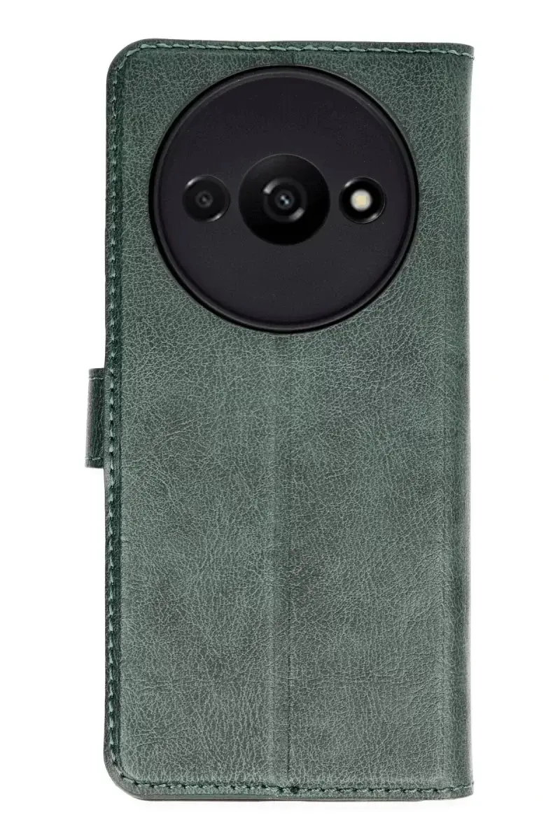Newface Xiaomi Redmi A3 4g Kılıf Trend S Plus Kapaklı Kılıf - Yeşil