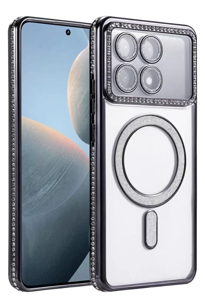 Newface Xiaomi Poco X6 Pro Joke Simli Magneticsafe Kılıf - Siyah