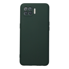 Oppo Reno 4 Lite Kılıf Nano İçi Kadife Silikon - Koyu Yeşil