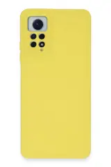 Newface Xiaomi Redmi Note 12 Pro 4g Kılıf Nano İçi Kadife Silikon - Sarı