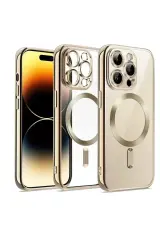 Newface İphone 13 Pro Max Kılıf Kross Magneticsafe Kapak - Gold
