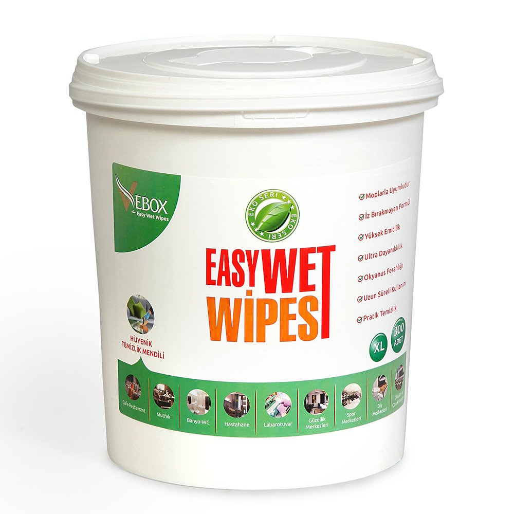 Vebox Easy Wet Wipes Hijyenik Kova Mendil Eko (300 Adet)