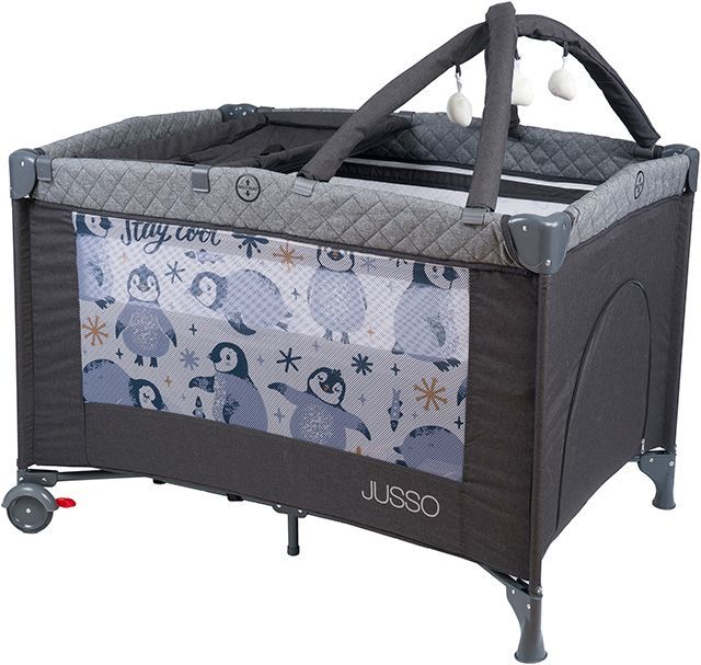 Jusso Dream Soft Keten Oyun Parkı 70x110 Cm - Füme Gri