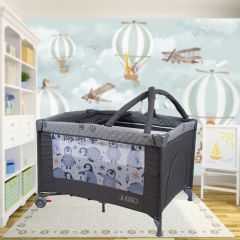Jusso Dream Soft Keten Oyun Parkı 70x110 Cm - Füme Gri