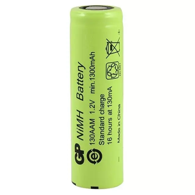 Gp  1.2 Volt 1300 Ma Düz-kafa Şarjlı Kalem Pil 130aam