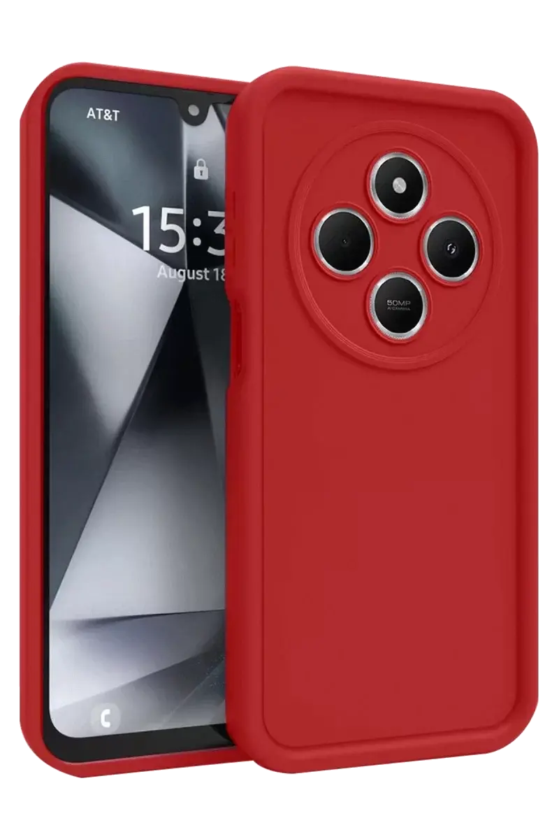Newface Xiaomi Redmi 14c Kılıf Viera Silikon - Kırmızı