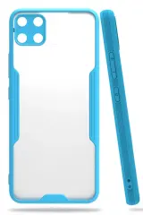 Newface Realme C15 Kılıf Platin Silikon - Mavi