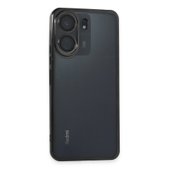 Xiaomi Redmi 13c Kılıf Razer Lensli Silikon - Siyah