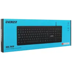 Everest Kb-741f Siyah/gri 2 Mt. Bakır Kablolu Multimedia Usb Türkçe F Klavye