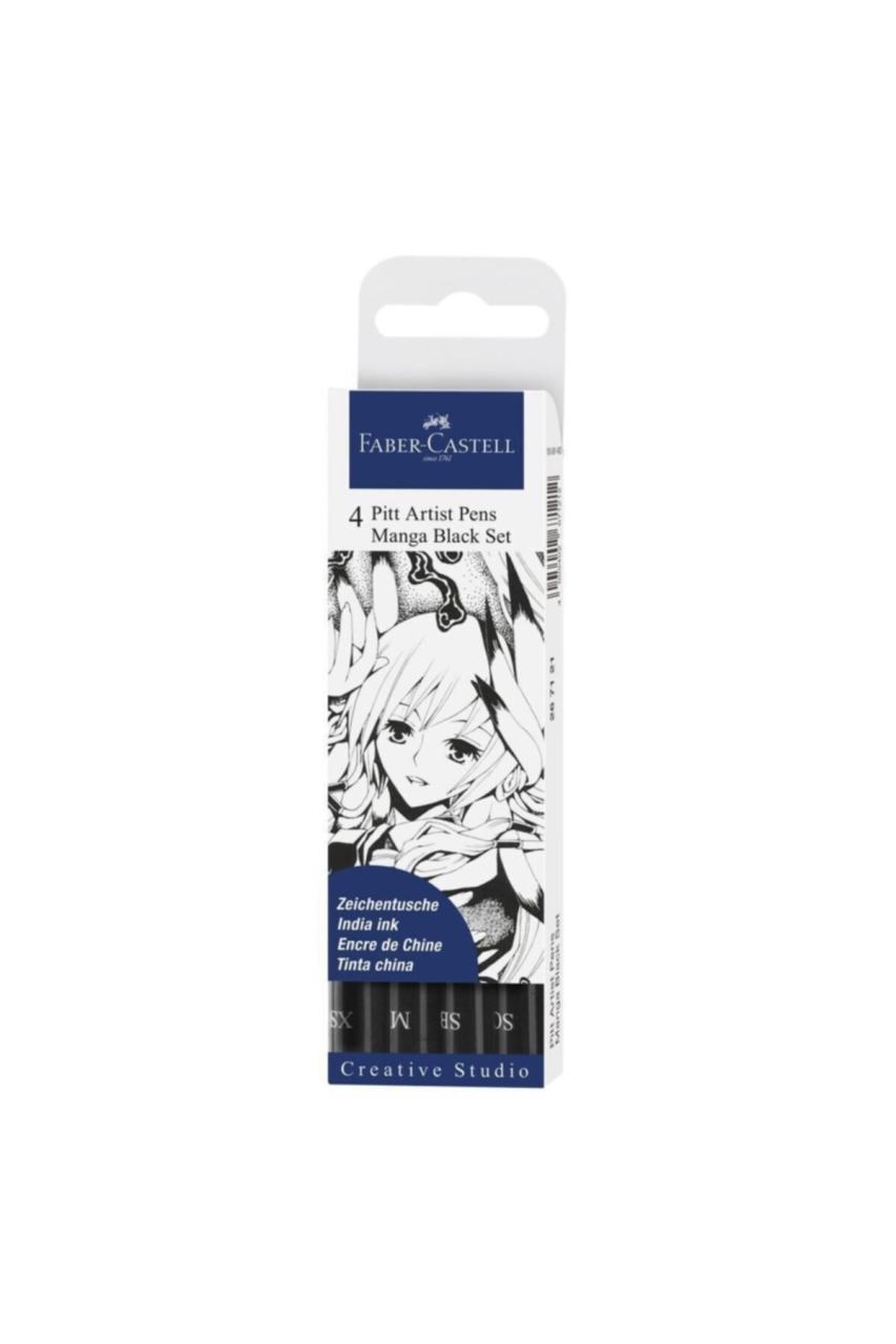 Pitt Artist Manga Black Set 4'lü