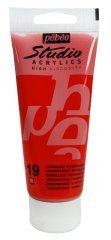 Studio Akrilik Boya - Transparent Vermilion - 100ml - N:19