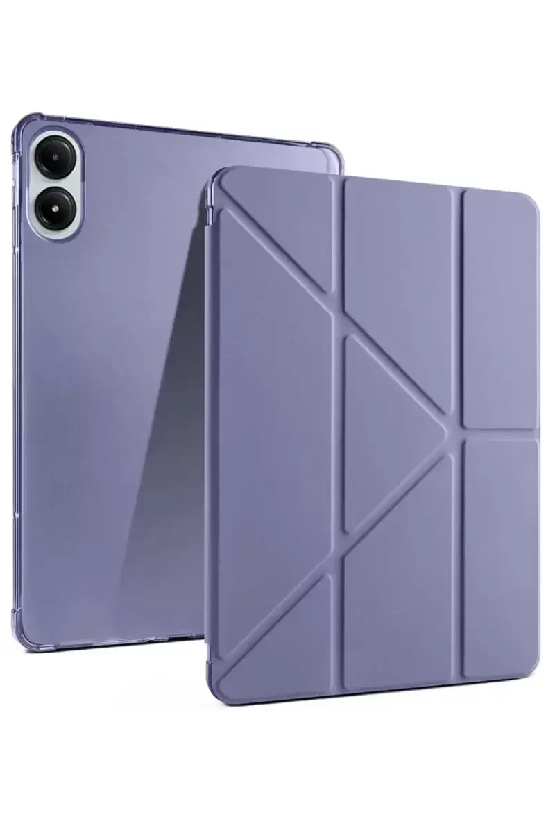 Newface Xiaomi Redmi Pad Pro 12.1 Kılıf Kalemlikli Mars Tablet Kılıfı - Lila