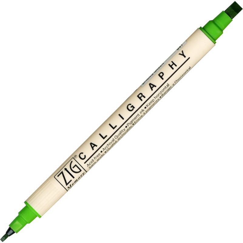 Çift Taraflı Kaligrafi Kalemi 2-5mm N:047 Spring Green