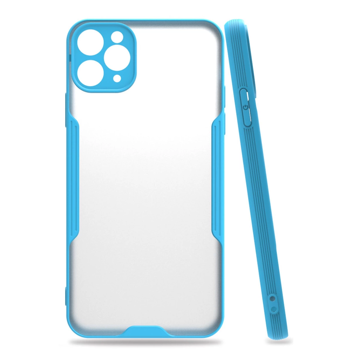 İphone 11 Pro Max Kılıf Platin Silikon - Mavi