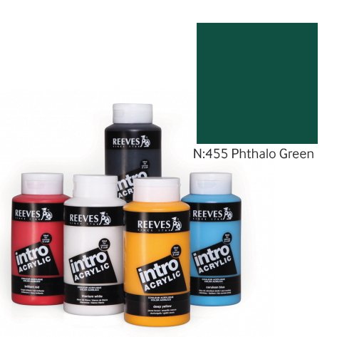 Intro Akrilik Boya 500ml - N:455 Phthalo Green