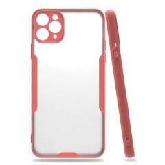İphone 11 Pro Max Kılıf Platin Silikon - Pembe