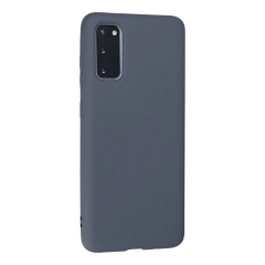 Samsung Galaxy S20 Kılıf Nano İçi Kadife Silikon - Gri