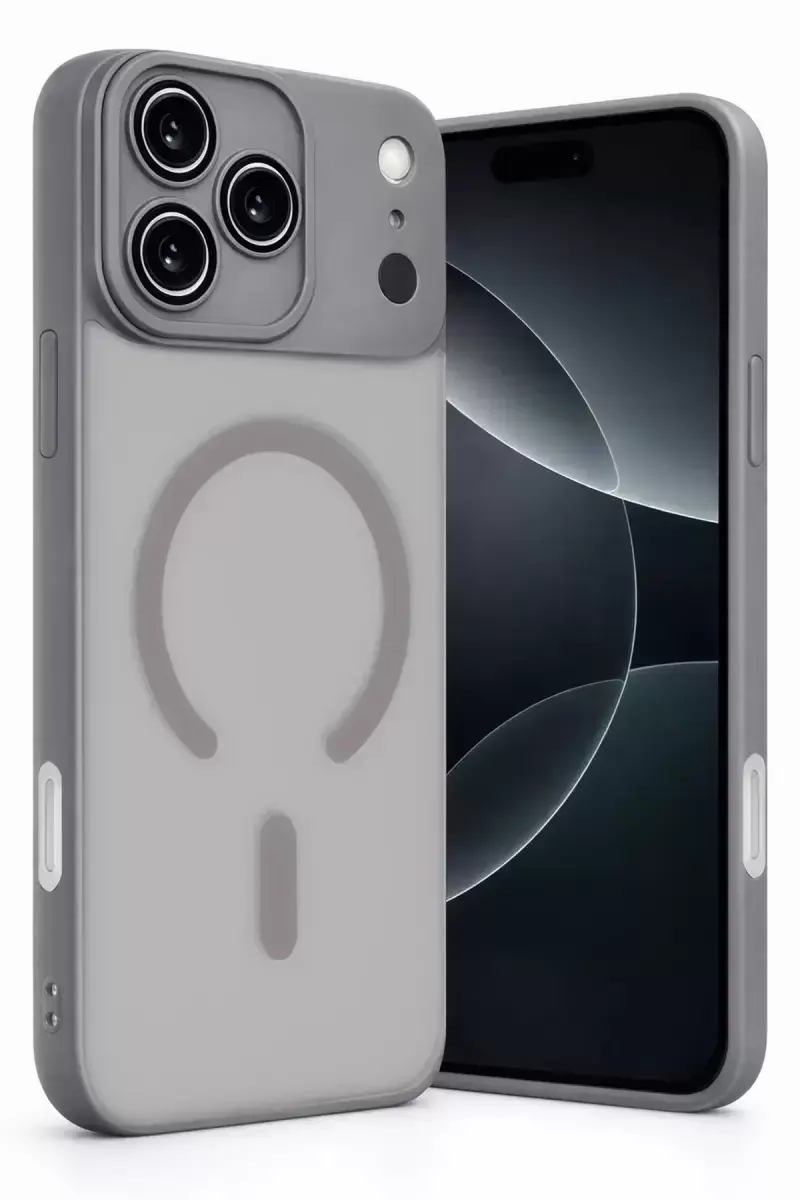 Newface Apple İphone 17 Pro Max Jota Lensli Magsafe Kapak - Titan Gri