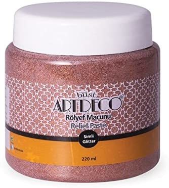 Simli Rölyef Macunu 220ml N:2328 Bakır
