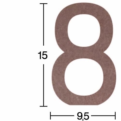 Ahşap 8 Rakamı - 18mm - H41