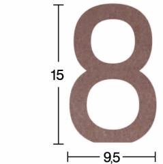 Ahşap 8 Rakamı - 18mm - H41