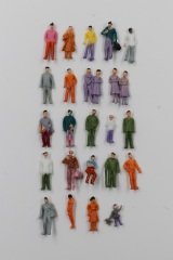 Maket Boyalı İnsan Tenisci Figürü 25'li - 1/100