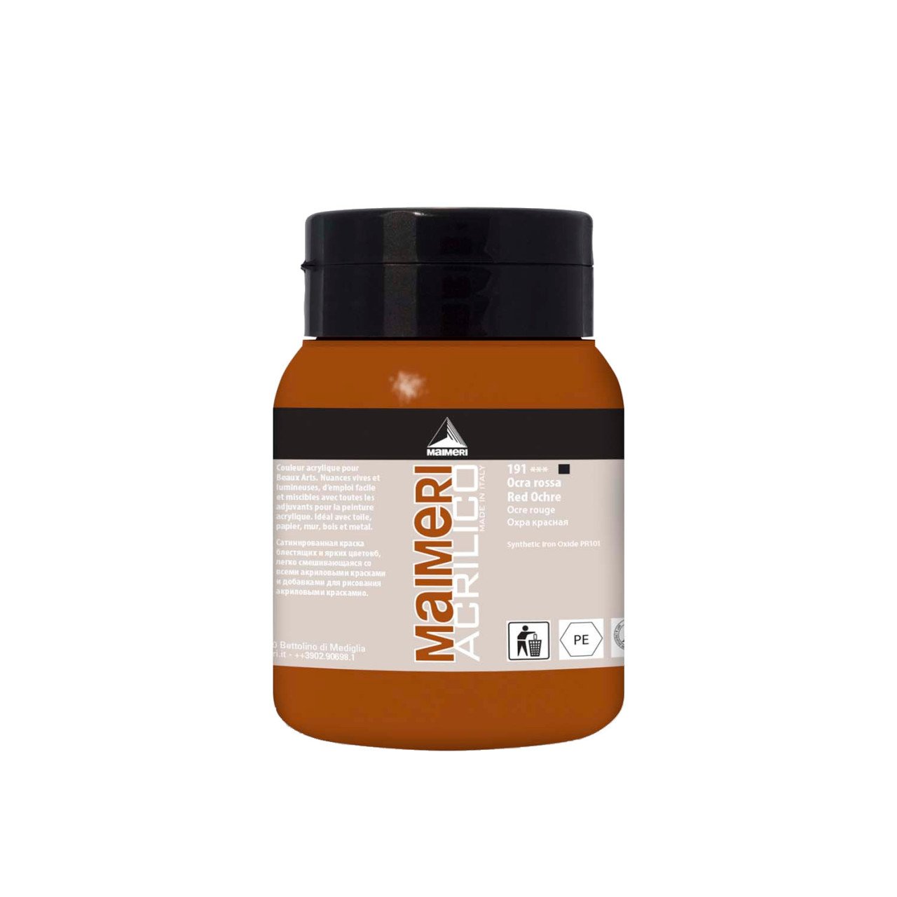 Acrilico Akrilik Boya 500ml N:191 Red Ochre
