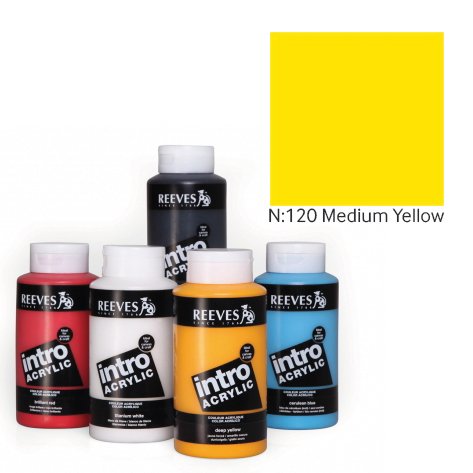 Intro Akrilik Boya 500ml - N:120 Medium Yellow
