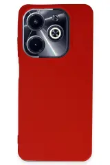 Newface İnfinix Hot 40i Kılıf First Silikon - Kırmızı