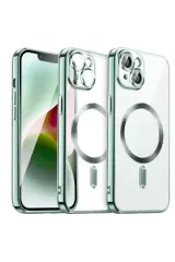 Newface İphone 13 Kılıf Kross Magneticsafe Kapak - Koyu Yeşil