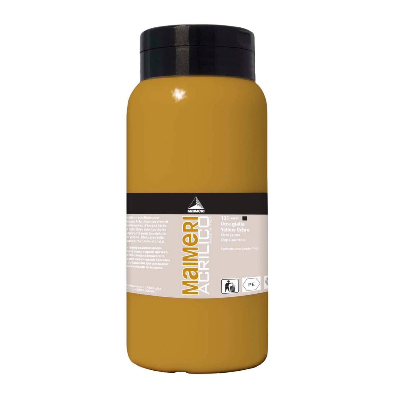 Acrilico Akrilik Boya 1000ml N:131 Yellow Ochre