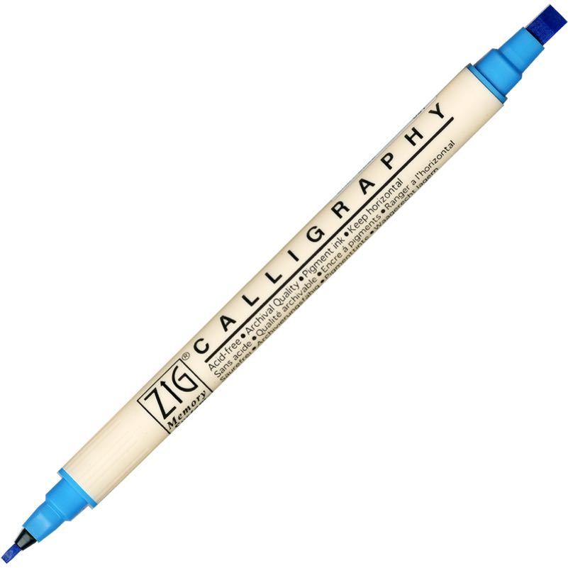 Çift Taraflı Kaligrafi Kalemi 2-5mm N:031 Baby Blue