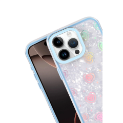 İphone 15 Pro Lumi Desenli Kapak - Mavi