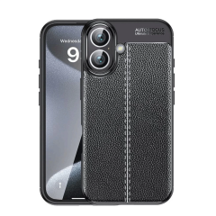 İphone 16 Plus Kılıf Auto Focus Kapak - Siyah