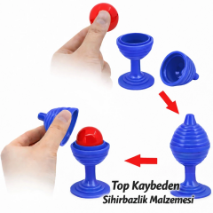 Mavi Renk Sihirli Kupa Top Kaybetme Oyunu 7 Cm