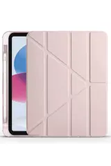 Newface İpad 2022 10.9 (10.nesil) Kılıf Kalemlikli Mars Tablet Kılıfı - Rose Gold