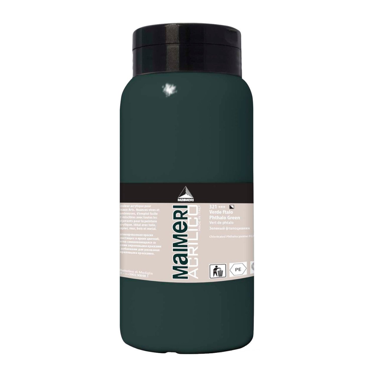 Acrilico Akrilik Boya 1000ml N:321 Phthalo Green