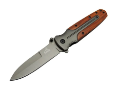 Gb Da59 Avcı Tip Kamp Çakısı 21 Cm - Metal &amp;amp; Ahşap Sap, Kemerlikli