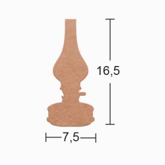 Ahşap Gaz Lambası - 18mm - H143