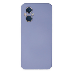 Oppo Reno 7 Lite Kılıf Nano İçi Kadife Silikon - Lila