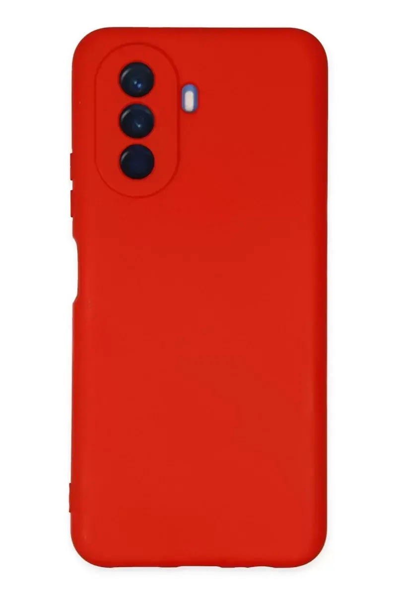 Newface Huawei Nova Y70 Kılıf Nano İçi Kadife Silikon - Kırmızı